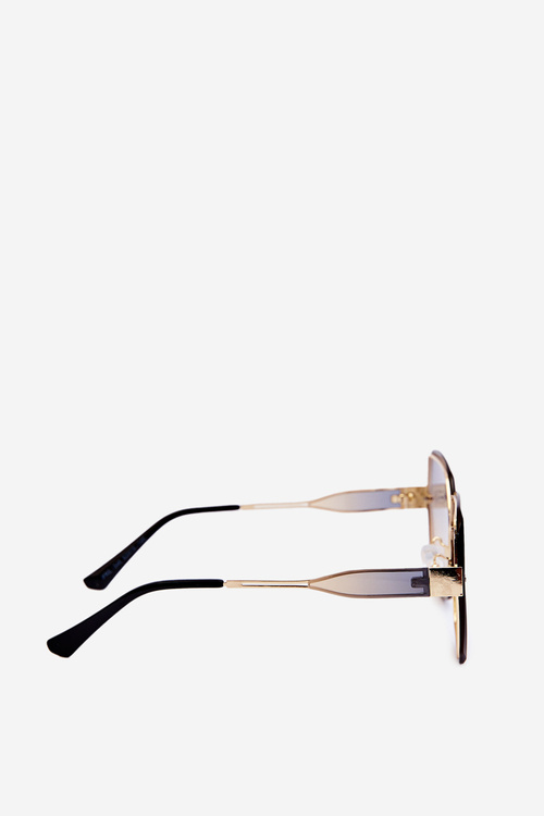 Okulary Przeciwsłoneczne Damskie Z Cieniowanymi Szkiełkami UV400 Złote