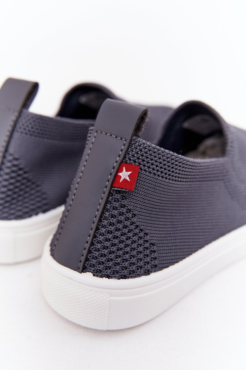 Dziecięce Wsuwane Tenisówki Slip-On Big Star HH374104 Szare
