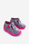 Buty Papcie Befado Kotki 110P480 Szaro-Różowe