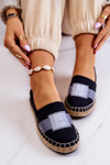 Damskie Espadryle Wsuwane Big Star JJ274963 Czarne