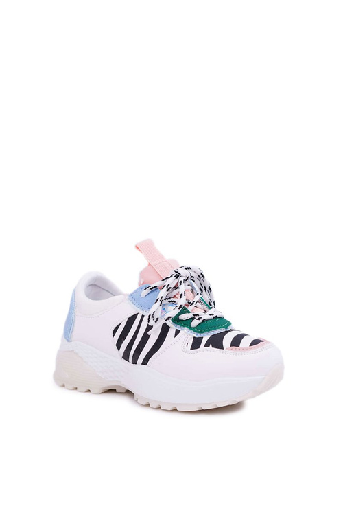 Obuwie Sportowe Dziecięce Młodzieżowe Białe Maja