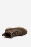 Męskie Botki Trapery Memory Foam Khaki Big Star KK174205 