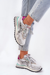 Sneakersy Buty Sportowe Damskie D.Franklin DFSH378006 Srebrne