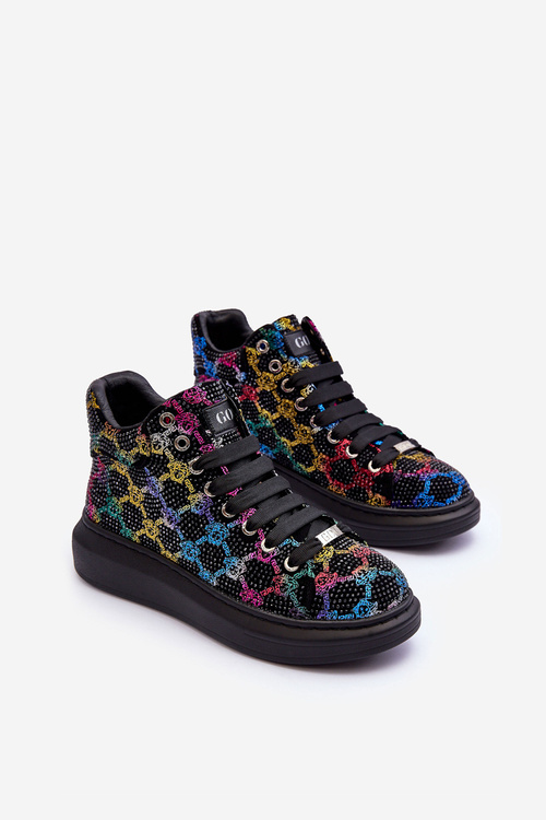 Buty Sportowe Na Platformie Dżety GOE MM2N4009 Czarne