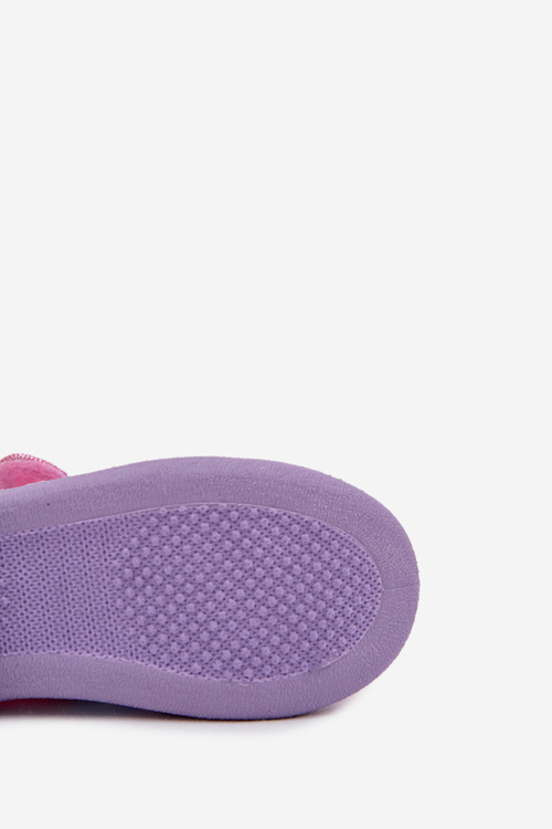 Balerinki Kapcie Dla Dziewczynek Na Rzep UNICORN Różowe Silviera