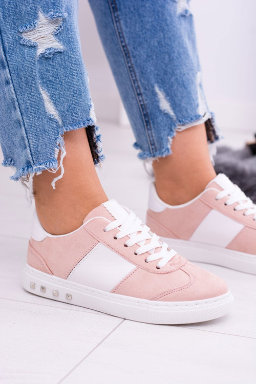 Różowe Trampki Tenisówki Bati