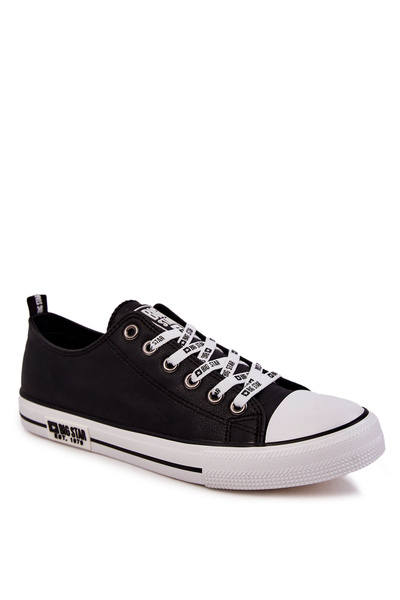 Męskie Skórzane Trampki Big Star KK174047 Czarne