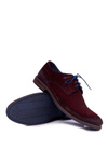Półbuty Męskie Casual Skórzane Nikopol Bordowe Lajos