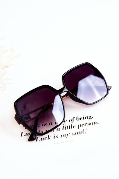 Klasyczne Damskie Okulary Przeciwsłoneczne M2352 Czarne