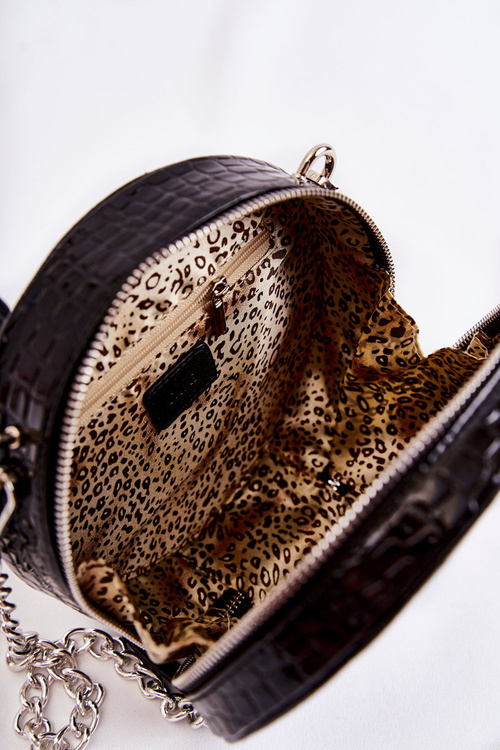 Lakierowana Torebka Kuferek GOE ZNJ007 Czarna