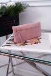 Portfel Damski Duży Różowy na Zatrzask