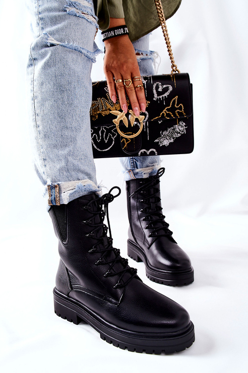 Botki Workery Ocieplane Sergio Leone Czarne TR756