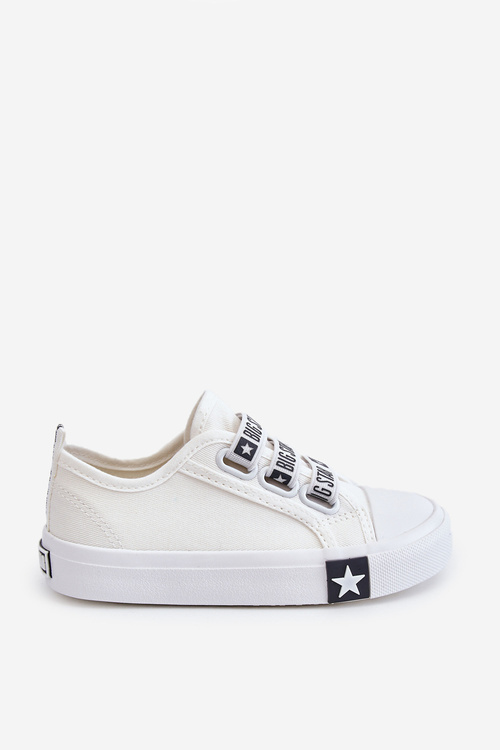 Dziecięce Trampki Wsuwane Big Star LL374007 Białe