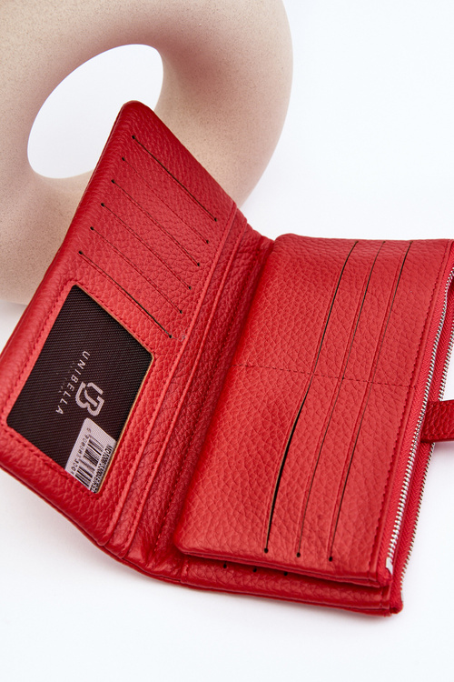 Damski Pojemny Portfel Czerwony Aenima