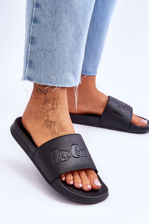 Damskie Lekkie Klapki Lee Cooper LCW-23-42-1732 Czarne