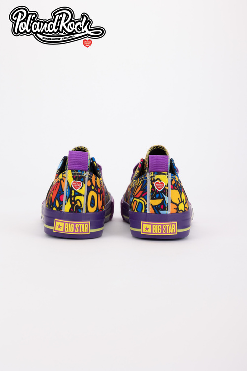 Trampki Pol'and'Rock Festival X Big Star SS274905 Fioletowe