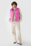 Kamizelka Bezrękawnik Puchowy Z Wypełnieniem Syntetycznym 4F 4FWAW24TVJAF140-54S Różowa