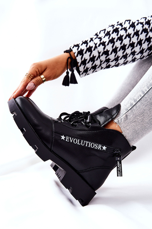 Botki Ocieplane Futerkiem Sergio Leone Czarne TR740