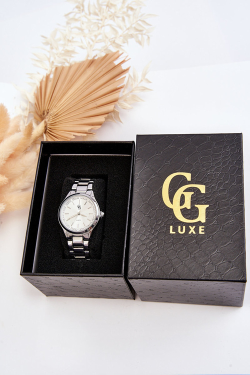 Wodoodporny Zegarek Damski GG Luxe Srebrny