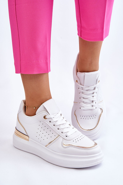 Damskie Klasyczne Buty Sportowe Białe Elijah