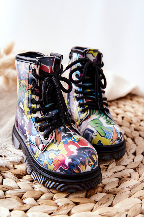 Dziecięce Botki Ocieplane Z Suwakiem Kolorowe Tiptop