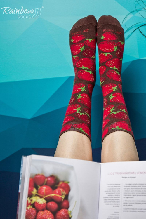 Skarpetki Rainbow Socks Owoce W Słoiku Truskawki Borówki 2 Pary