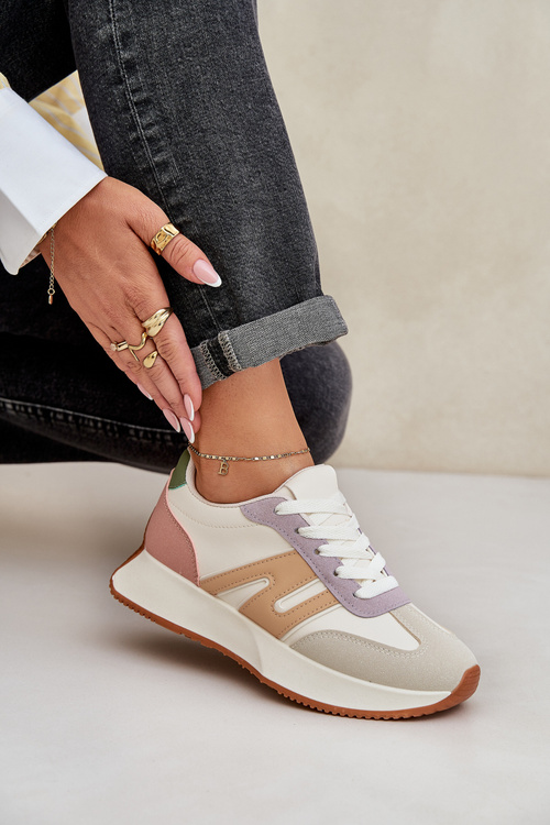 Buty Sportowe Damskie Na Platformie Multikolor Emidi