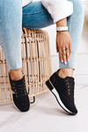 Damskie Sportowe Buty Sneakersy Czarne Lifestyle
