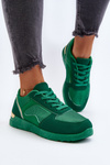 Buty Sportowe Sneakersy Damskie Zielone Kleffaria