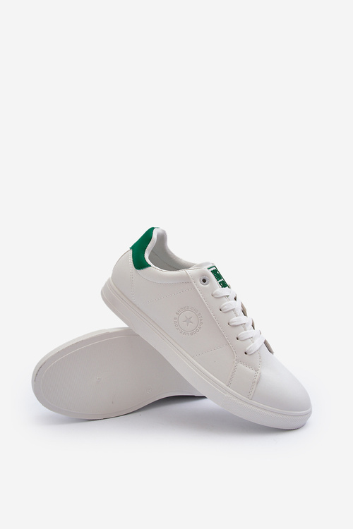 Niskie Trampki Męskie Eko Skóra Big Star NN174280 Białe