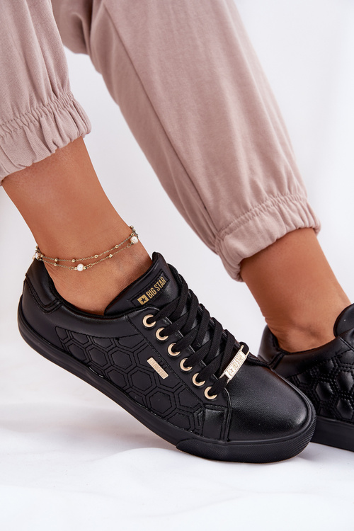 Trampki Damskie Z Eko Skóry Big Star RR274323 Czarne