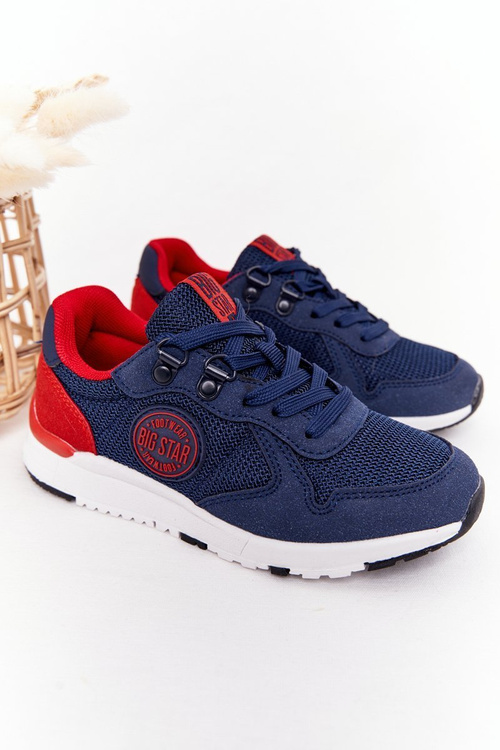 Dziecięce Sportowe Buty Memory Foam Big Star HH374175 Granatowe