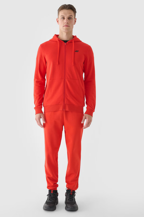 Męskie Spodnie Dresowe Joggery 4FWMM00TTROM0942-60S Czerwone