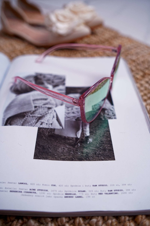 Okulary Przeciwsłoneczne Prius PR-V26 Różowe Brokat