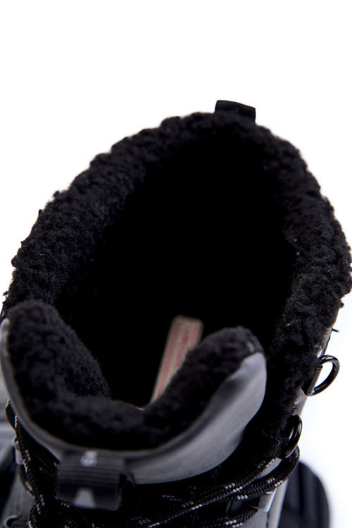 Męskie Ocieplane Botki Buty Trekkingowe Cross Jeans KK1R4022C Czarne