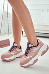 Damskie Sneakersy Buty Sportowe Big Star JJ274577 Różowe