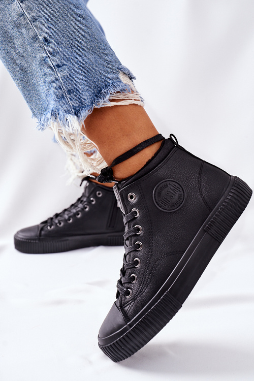 Wysokie Ocieplane Trampki Big Star II274157 Czarne