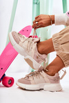 Sneakersy Sportowe Buty Damskie Beżowe Someday