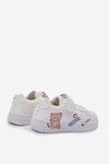 Sneakersy Dziecięce Na Rzep Z Misiem Białe Callexia