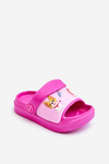 Lekkie Dziecięce Klapki Sandałki Z Motywem Pieska Fuksja Rico