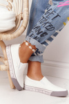Damskie Tenisówki Slip-on Big Star HH274007 Białe