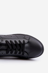 Niskie Trampki Męskie Eko Skóra Big Star NN174284 Czarne