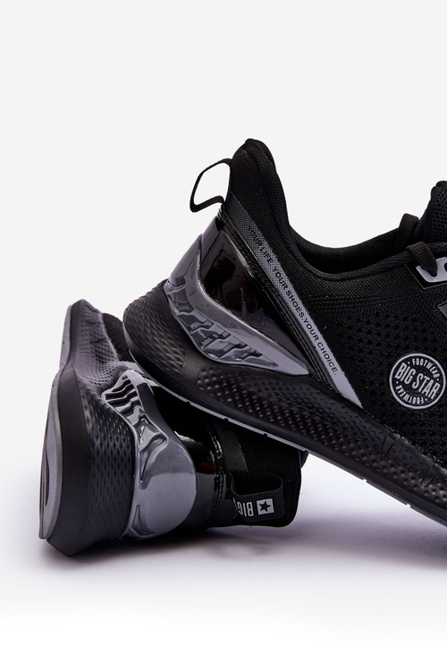 Męskie Wygodne Sneakersy Memory Foam Big Star LL174103 Czarne
