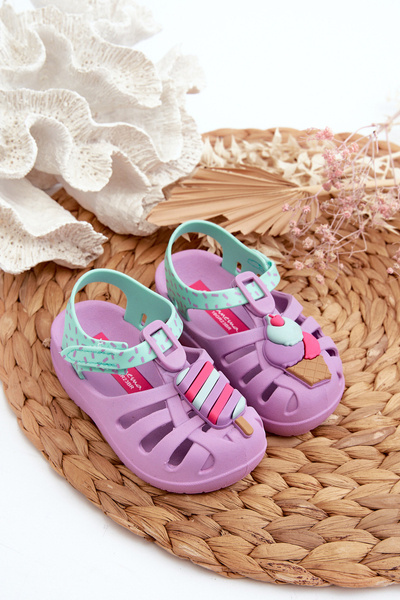 Sandałki Dziecięce Na Rzep 83486 Ipanema Summer XIII Baby Fioletowe