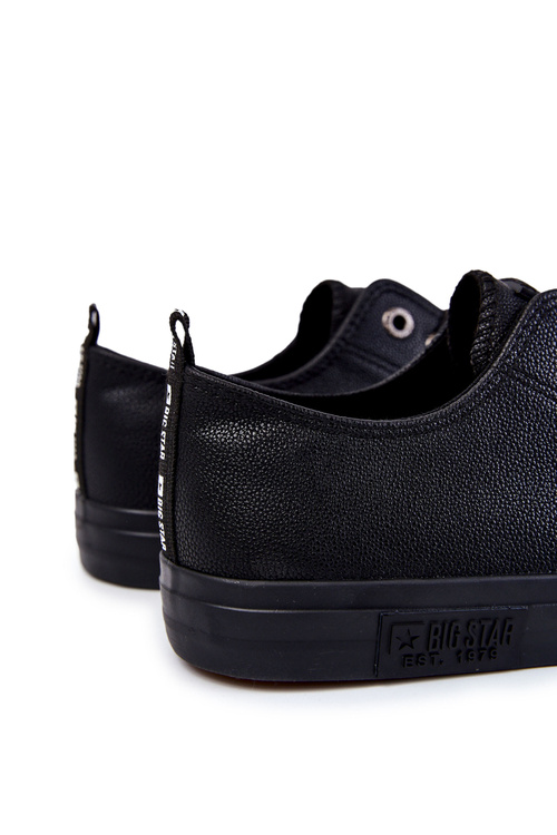 Męskie Skórzane Trampki Big Star KK174053 Czarne