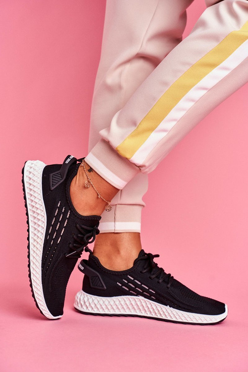 Sportowe Damskie Buty Lekkie Czarne Mersea
