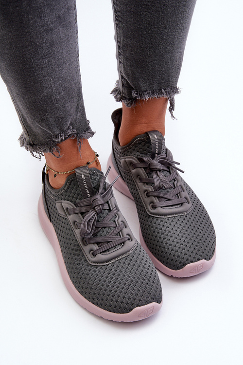 Buty Sportowe Sneakersy Damskie 4F 4FRSS24FLOWF055 Ciemnoszare