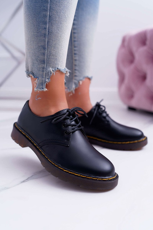 Damskie Półbuty Czarne Martin