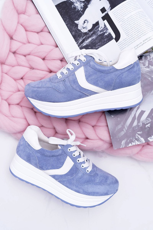 Sportowe Damskie Niebieskie Buty SportFreak