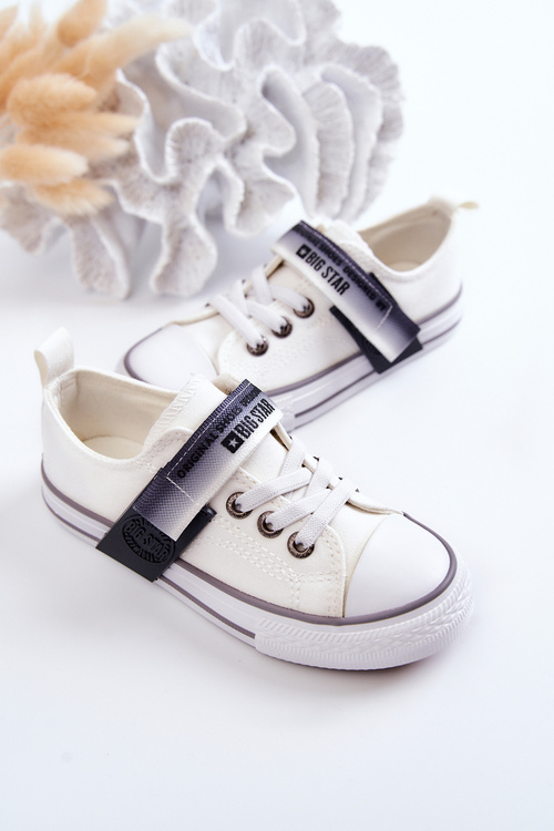 Dziecięce Niskie Trampki BIG STAR JJ374070 Białe